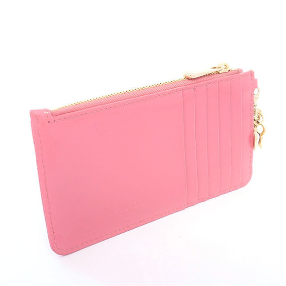 Christian Dior Small Zip Card Holder Lady Dior Coin Case - Picture 2 of 6
